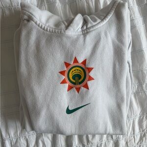 Nike White Sweatshirt with San Antonio Spurs Logo